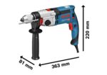 Bosch Professional GSB 24-2 Schlagbohrmaschine 1100W – Profi-Bohrmaschine mit KickBack Control – Bild 3