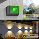 ILIKEPOW 4er Set Solar Wandleuchten mit 240° Abstrahlwinkel – Warmweiss 3000K für Garten & Terrasse – Bild 3