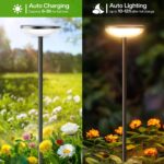 GEARLITE Solarleuchten 40 Lumen – Gartendeko mit IP65 Wasserdicht, 4er Set – Bild 3