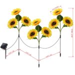 Homeleo Solar Sonnenblumen 3er-Set – LED Gartenbeleuchtung mit Automatik & Wasserschutz – Bild 2