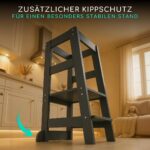 ALAVYA HOME NEO Lernturm Anthrazit – 3-fach höhenverstellbar, bis 70 kg belastbar – Bild 4