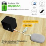 URAQT LED Wandleuchte mit Bewegungsmelder – 4000 mAh Akku, USB-Aufladbar, 450 Lumen – Bild 5