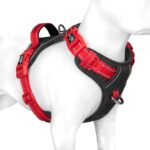 PHOEPET Hundegeschirr M Anti-Zug mit Griff – Verstellbar & Reflektierend für Mittelgrosse Hunde