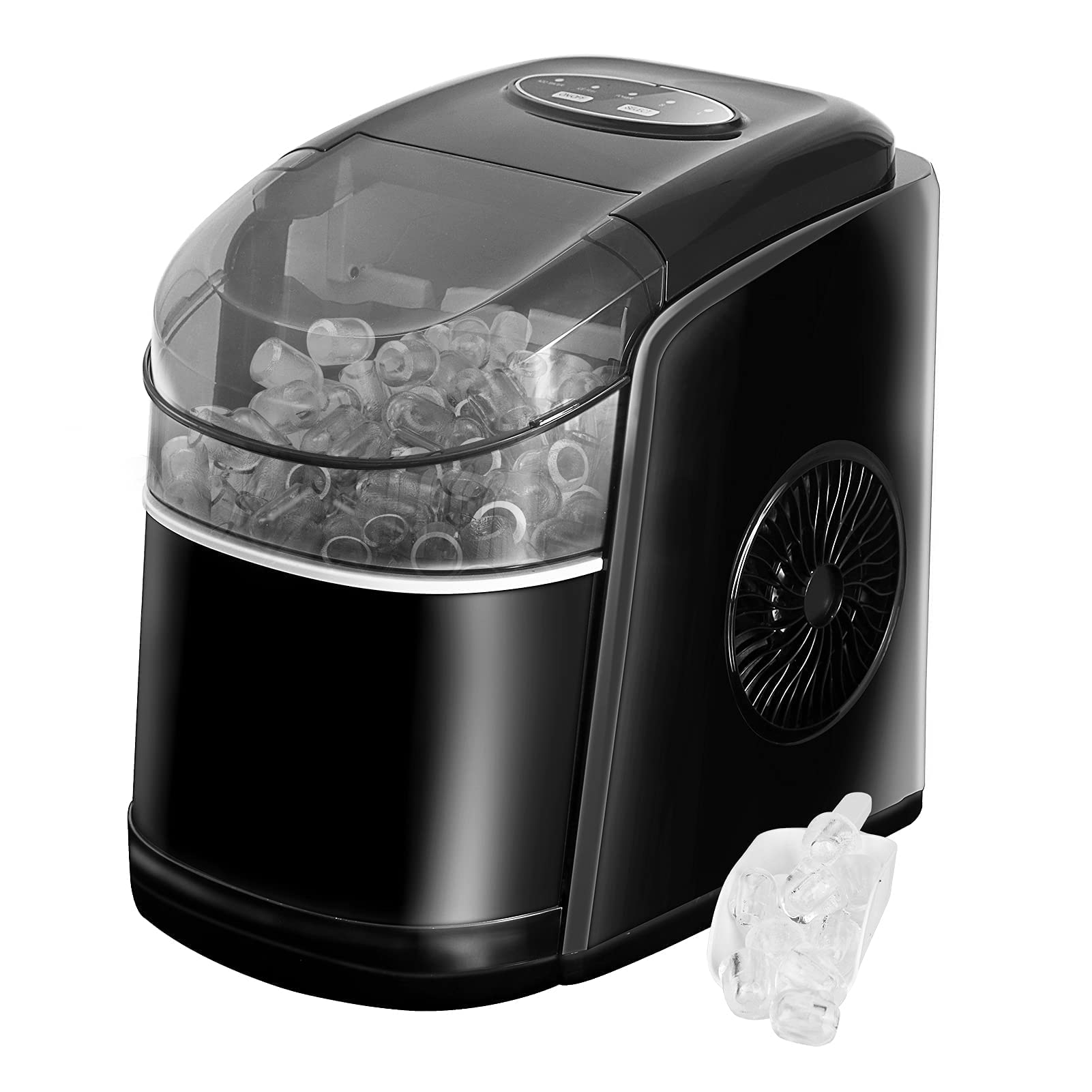 Vpcok Direct Eiswürfelmaschine 12 kg/Tag – Schnelle Eisherstellung mit Selbstreinigung