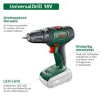 Bosch UniversalDrill 18V Akkuschrauber mit Akku & Koffer – Profi-Bohrschrauber – Bild 3