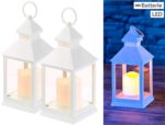 Lunartec LED Sturmlaterne 2er Pack – Flackernde LED-Kerze mit Timer & Batteriebetrieb – Bild 3