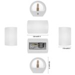 SHYOSUCCE LED Wandleuchte mit G9 Lampe – Warmweisses Gips Wandlicht für jeden Raum – Bild 6