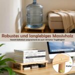 SZEE Erhöhter Futterautomat-Ständer aus Massivholz – Ergonomischer Katzenfutter-Stand 34,3×20 cm – Bild 7