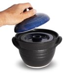 COTONOHA Banko-Ware Donabe Reistopf – Doppeldeckel für perfekten Reis – Bild 8