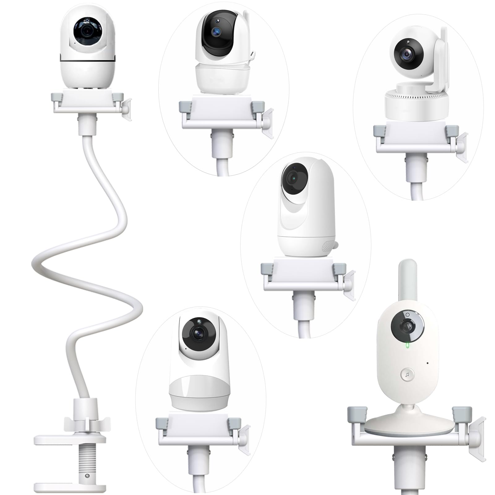 Derebir Babyphone Halterung – Universelle Kamerahalterung für HelloBaby, GHB & Momcozy