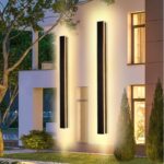 100 cm LED-Wandleuchte Villa schwarz – IP65 Aluminium Aussenleuchte für Innen & Aussen