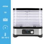 MalTec Dörrgerät 450W mit Timer & 5 Ebenen – Lebensmitteltrockner für Obst, Gemüse & Pilze – Bild 6