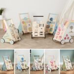Haus Projekt Lauflernwagen Holz Waldthema – Activity Walker mit Spielzeug für Babys ab 1 Jahr – Bild 6