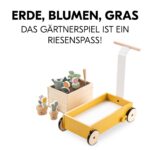 hauck Learn to Walk Plants – Lauflernwagen aus Holz mit Gärtner-Zubehör & Bremssystem ab 12 Monaten – Bild 3