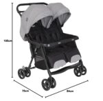 Graco DuoRider Doppel-Kinderwagen – Leichter Zwillingswagen ab Geburt bis 3 Jahre – Bild 3