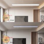 CBJKTX LED Deckenleuchte 120cm – 24W Neutralweiss 4000K Bürolampe Energiesparend – Bild 7