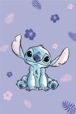 Disney Lilo & Stitch Microflanell-Decke 100 x 150 cm – Kuscheldecke Blau