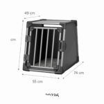 TRIXIE Aluminium Hunde-Transportbox S – 48x56x61 cm, bruchsicher für sicheres Reisen – Bild 3