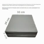 HAWAKA Sitzerhöhung 36x32x9 cm – Tragbares Boostersitzkissen mit Sicherheitsgurten für Kinder – Bild 2