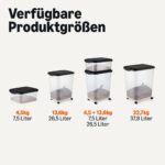 Amazon Basics Tierfutterbehälter 31,2 L mit Rädern – Frischhaltung für Hunde & Katzen – Bild 5