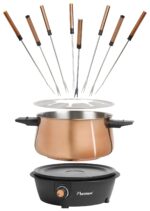 Bestron Elektrisches Fondue Set für 8 Personen mit Thermostat – Kupfer – Bild 4