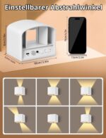 GeyouLux 6000mAh LED Wandleuchte mit Bewegungsmelder & Fernbedienung – 2er Set – Bild 2