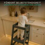 ALAVYA HOME NEO Lernturm Anthrazit – 3-fach höhenverstellbar, bis 70 kg belastbar – Bild 8