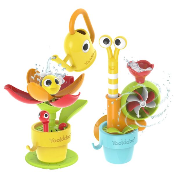 Yookidoo Pour N Grow Pop-Up Garden – Interaktives Badespielzeug mit Gießkanne ab 18 Monaten