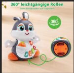 Wanonoo Musik-Krabbelspielzeug Hase – Interaktives Babyspielzeug ab 6 Monaten – Bild 9