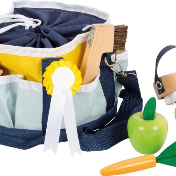 small foot Hobby Horse Pflegeset mit Tasche – Realistische Pferdeflege für Kinder