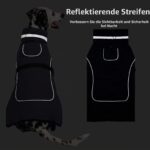 Axcimond Wintermantel Hund wasserdicht mit Fleece & Fellkragen – Reflektierend für alle Grössen – Bild 3