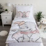 Dumbo Disney Baby-Bettwäsche 100x135 cm – Baumwoll-Bettbezug für Kinderbetten – Bild 2
