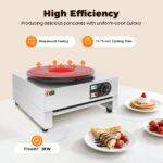Bdneygtyr Elektrischer Crepes Maker 3KW – 40cm Antihaft-Platte mit Temperaturregelung – Bild 9