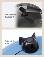Eamoment 1L Reiskocher mit Dampfgarer & Antihaftbeschichtung – 400W für 1–5 Personen – Bild 6