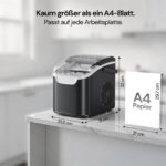 Kismile Eiswürfelmaschine – 11,8 kg/24h, 6 Min. Eiswürfel für Zuhause – Bild 3