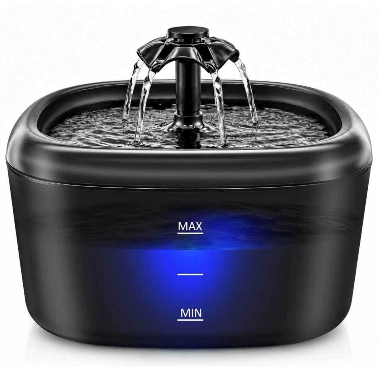 Nenozi Katzenbrunnen 2.2L mit LED-Anzeige – Automatischer Wasserbrunnen für Katzen & Hunde