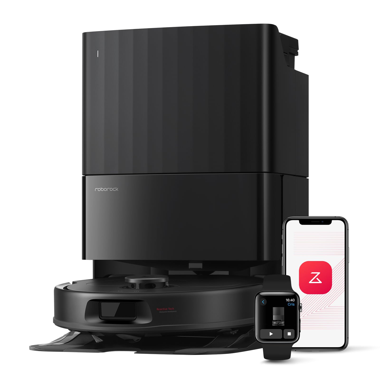 roborock QV 35A Saugroboter mit Wischfunktion – 8.000 Pa Saugkraft & All-in-One-Dock