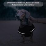 Hjyokuso Hundemantel für Dackel – Wasserdicht & Winddicht mit Bauchschutz – Bild 6