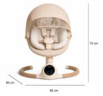BEBE2LUXE ALPHA Elektrische Babywippe – Sanfte Bewegung & Weisses Rauschen ab Geburt bis 6 Monate – Bild 2