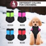 Ectkuee Wasserdichte Hundejacke – Gesteppter Wintermantel für kleine Hunde – Bild 5