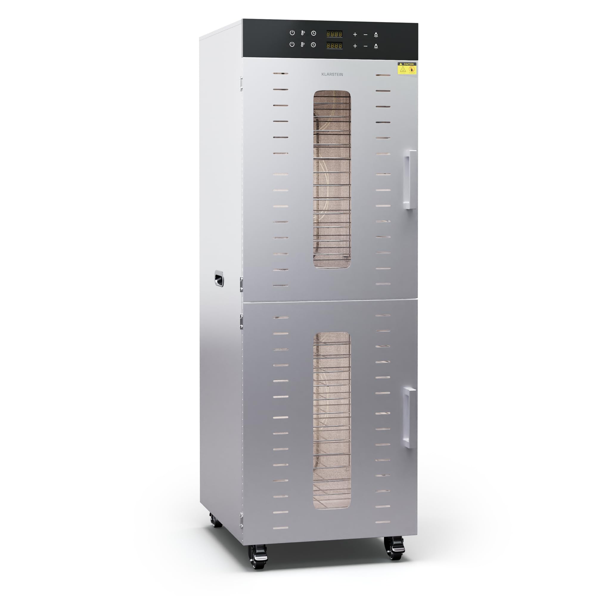 Klarstein Master Jerky 500 Vertical – Profi-Dörrautomat 3.000 W, 32 Böden für Obst & Fleisch
