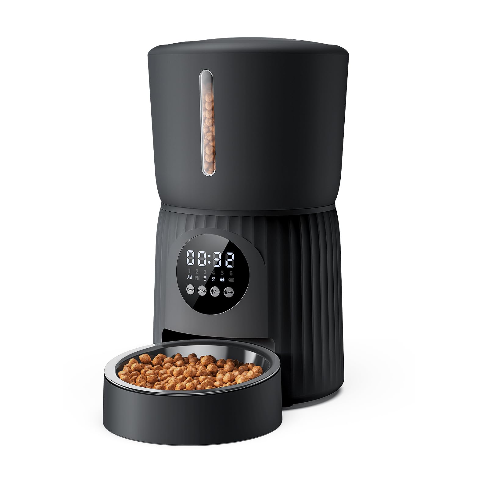 Faroro Futterautomat Katze 4L – Automatischer Futterspender mit 6 Mahlzeiten & Sprachfunktion