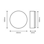Philips LED SceneSwitch Deckenleuchte 43 cm – 3 Helligkeitsstufen, warmweiss, EyeComfort – Bild 2