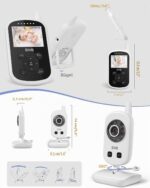 GHB Video Babyphone 2,4 GHz mit Infrarot-Nachtsicht – 300m Reichweite & Gegensprechfunktion – Bild 2