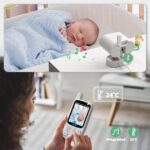 GHB Babyphone mit Kamera 720P HD – Sicherer Baby Monitor mit 15h Akku & Nachtsicht – Bild 8