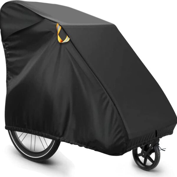 Bonna Fahrradanhänger-Abdeckung 140×88×92 cm – Wasserdichte Schutzplane aus Oxford-Gewebe