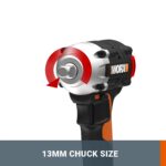 WORX WX272 Akku-Schlagschrauber 20V – 300 Nm Brushless Motor mit 3-Gang-Getriebe – Bild 4