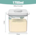 LUXECOVE Milchpulverspender 1700 ml – Versiegelte Aufbewahrungsbox mit Löffel – Bild 3