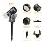 LED Gartenbeleuchtung 14M mit Fernbedienung & Timer – IP65 Strahler 3000K Warmweiss – Bild 8