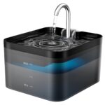 PawPoll Katzenbrunnen 2,2L – Wasserhahn-Design mit LED & Aktivkohlefilter